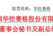 无为华控赛格董事长、董秘、副总经理三高管同日辞职